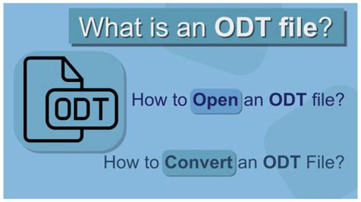 How do i open an odt file